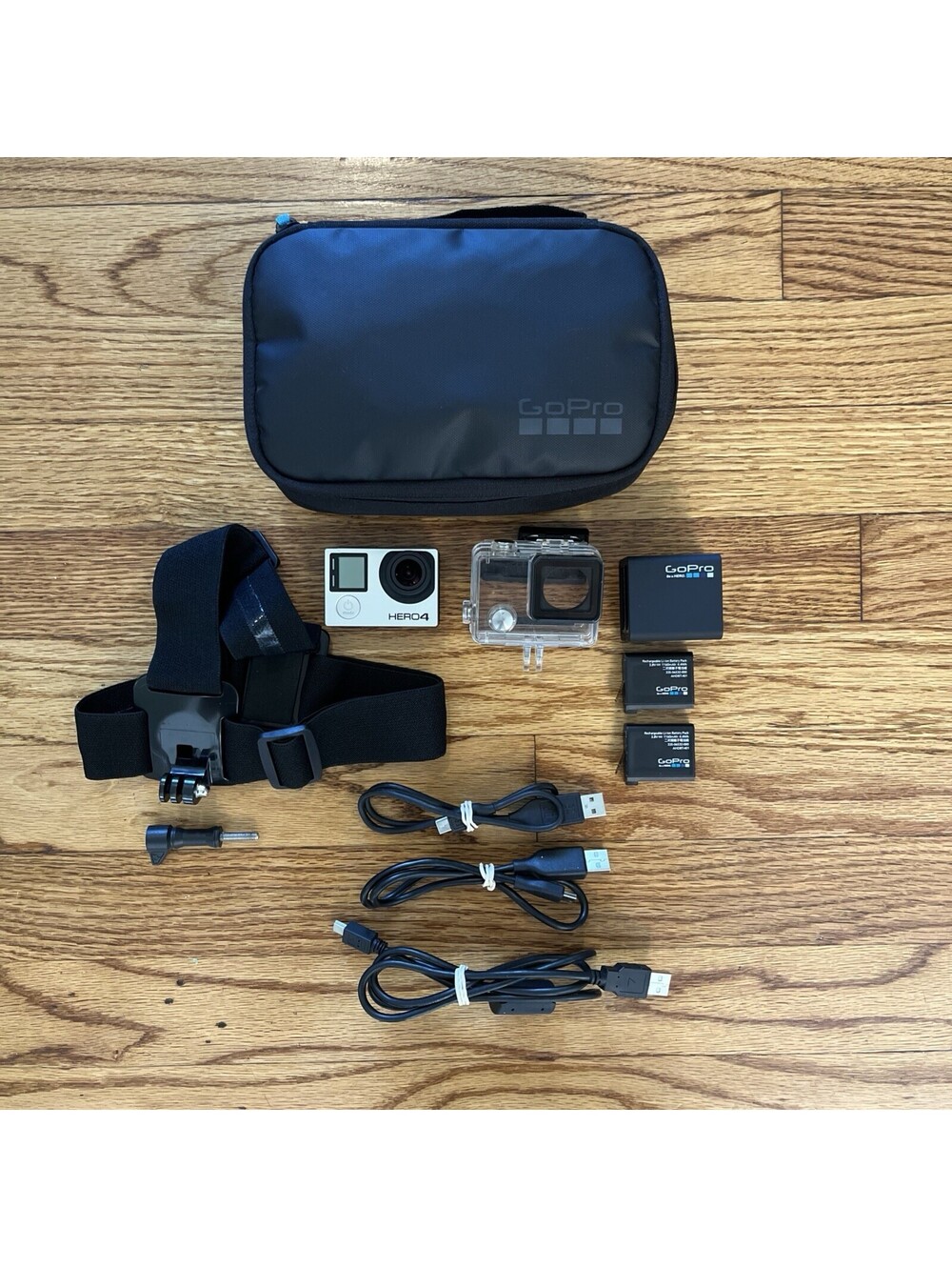 GoPro HERO4 Camera Bundle With Case & Batteries